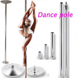 BARRA POLE DANCE CROMO 45 MM ESTÁTICA-GIRATORIA