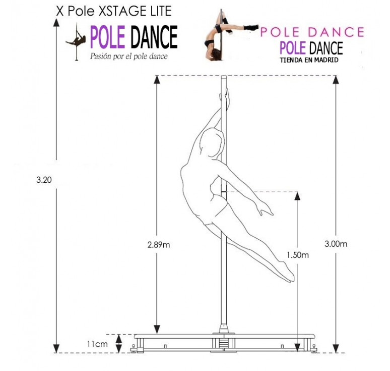 BARRA DE PODIO (STAGE) X-POLE - Pole Dance Spain